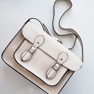 Cream Cambridge Satchel (Used) w/ Adjustable Strap